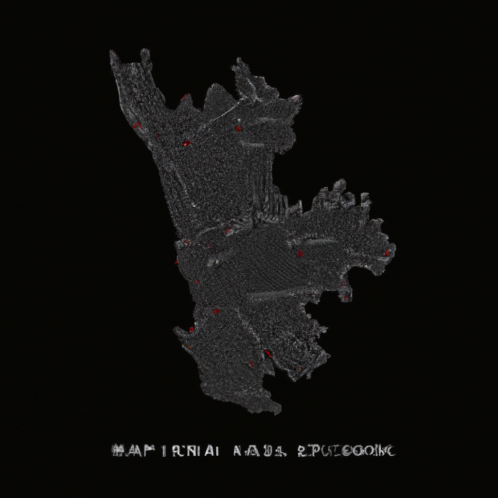 Mapa estilizado de Santiago de Chile marcando Providencia con alto contraste